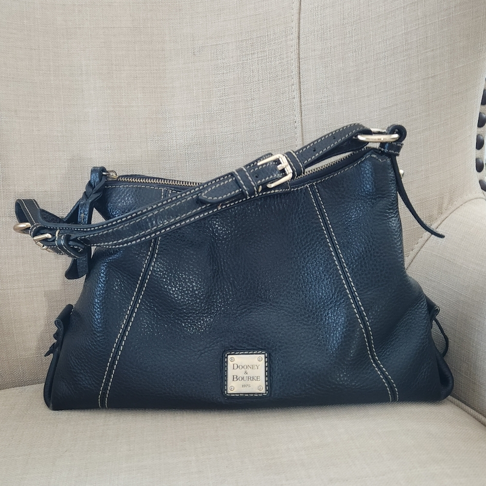 Dooney and Bourke Pebbled Leather Hobo Bag